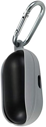 Silicone Case for Samsung Galaxy Buds Support Wireless Charge, With Flexible Covering Tip for the Charge Hole and LED Hole (Gray)