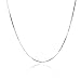 AOBOCO 925 Sterling Silver 1mm Box Chain Italian Crafted Necklace with Gift Box (18, Sterling-Silver)