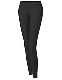 Awesome21 Women's Basic Formal Office Slim Stretchy Cropped Pants