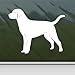 Black Lab Labrador Retriever Dog White Sticker Decal Car Window Wall Macbook Notebook Laptop Sticker Decal