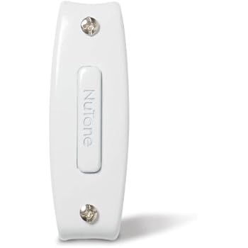 NuTone PB7WH Wired One-Unlighted Door Chime Push Button