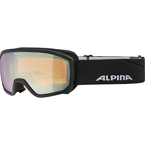 Alpina Unisex Skibrille, Schwarz, Einheitsgröße