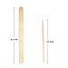 Qorol 400 Pieces Wax Applicator Sticks Wood Spatulas Applicator for Eyebrow Hair Removal (200 Pieces Large and 200 Pieces Small)