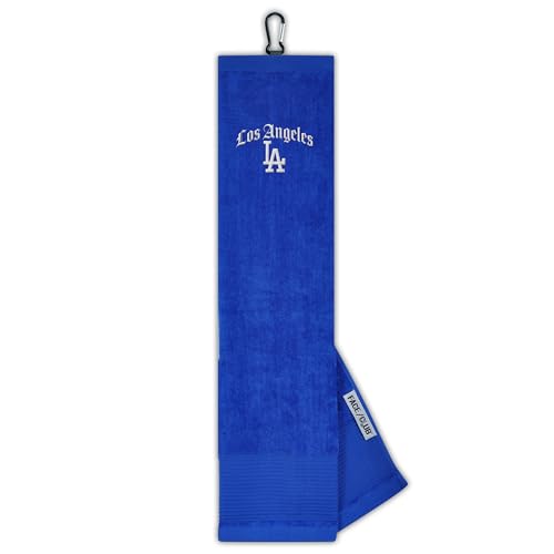 Team Effort LE Face/Club Tri-Fold Embroidered Towel MLB Los Angeles Dodgers