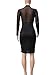AVINE Women's Sexy Mesh See Through Bodycon Clubwear Dress (Medium, Black 2)