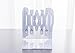 JIARI Book Ends, White Decorative Metal Iron Bookends Holder Stand Desk Nonskid Adjustable Bookend (White)