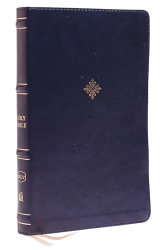 NKJV, Thinline Bible, Leathersoft, Navy, Red Letter, Comfort Print: Holy Bible, New King James Version