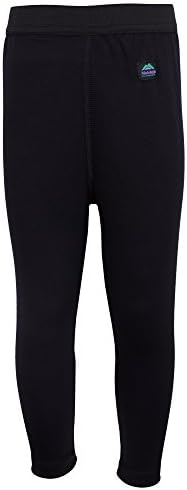 Molehill Kid's Long Underwear Bottoms, Black, 2T