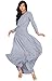 KOH KOH Womens Long Sleeve Flowy Empire Waist Fall Winter Party Gown
