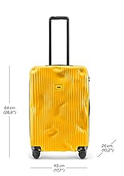 CRASH BAGGAGE Stripe Suitcase | Yellow | 36L