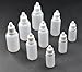 Idealgo 50pcs Plastic Squeezable Dropper Empty Bottles Eye Liquid Dropper- Plug Can Removable the Lip Can Be Screwed On (5ml)