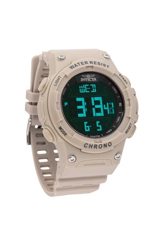 Invicta Racing Men 52mm Plastic Light Brown Black dial Electronic Digital