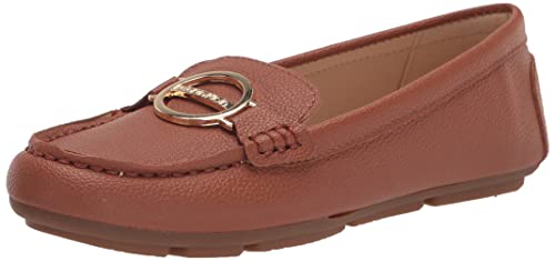Calvin Klein Women's Layne Loafer Flat, Luggage 259, 6.5