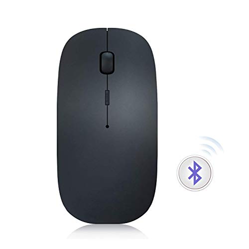 QWG Direct Bluetooth Wireless Mouse, Ultra-Thin Noiseless Adjustable 3 Modes DPI Wireless Bluetooth3.0 Wireless Mouse for Notebook, PC, Mac, Laptop, Computer, Windows/Android Tablet (Black)