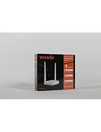 Tenda N300 Router WIFI inalámbrico con antena de alta potencia 5dBi (F3), Blanco