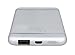 XtremPro Portable External Battery Charger Bank Ultra Aluminum Surface Slim 5000mAh Portable External Battery for iPhone, iPad, Samsung Galaxy, MP3/MP4, PSP, NDS - Silver (41036)