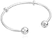 PANDORA Moments Sterling Silver Open Bangle for Women - Compatible Moments Charms - Sterling Silver Bracelet - Gift for Her - 6.9