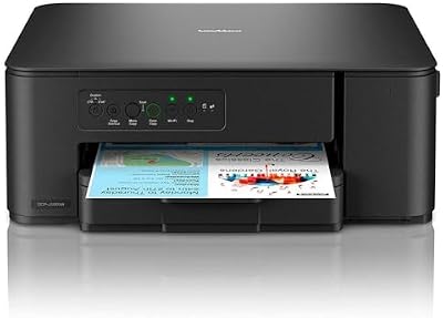 DCPJ1260W Impresora Multifunción de Tinta WiFi y WiFi Direct con Conexión con Dispositivos Móviles, Negro