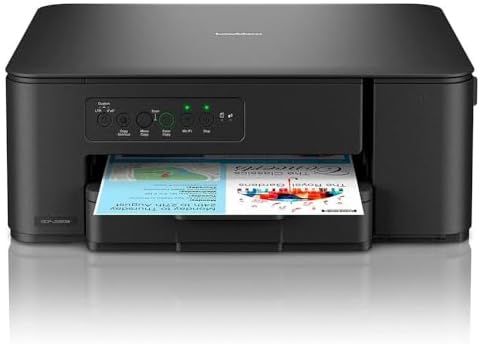 DCPJ1260W Impressora de Tinta Multifunções WiFi e WiFi Direct com Ligação a Dispositivo Móvel, Preta