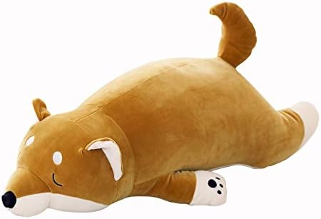 Amazon イヌぬいぐるみ 犬 巨大 抱き枕 縫い包み 大きい 可愛い動物 添い寝枕 特大 ふわふわ お人形 女の子 柴犬 ブラウン トイ インテリア おもちゃ ぬいぐるみ おもちゃ