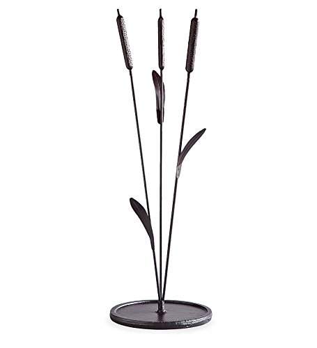 Cattail Stand for Gazing Ball