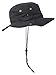 MG Men's Brushed Cotton Twill Aussie Side Snap Chin Cord Hat