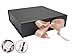 Black Box 6.4'x 8.8'x 3.74' with Magnetic Lid, 2 Ribbons and Thank you Stickers for Groomsman, Wedding, Christmas, Halloween, Birthday, Fathers Day