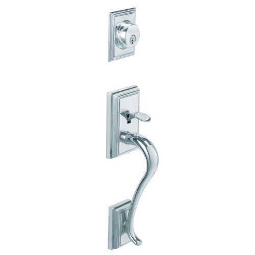 Schlage F58 ADD 625 Addison Exterior Handleset with Deadbolt, Bright Chrome (Exterior Half Only)