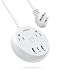 USB C Power Strip with Power Delivery, Anker PowerStrip Pad, 2 Outlets and 42W 3 USB (2 USB-A, 1 USB-C) with 5-Foot Extension Cord, Compact Travel Size, for MacBook Pro, iPad Pro, iPhone and Galaxy primary