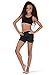 Body Wrappers Girls Ripstop Shorts,046BLKM,Black,Medium
