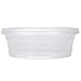 A World Of Deals Plastic Soup/Deli Food Containers with Lids, 8 oz, Set of 48