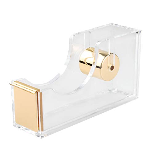 Gold Acrylic Stapler Set Desk Accessory & Decoration Kit for Gift