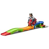 Step2 Up & Down Roller Coaster Kids Ride On Toy, Push Car, Indoor/Outdoor Playset, Made of Durable Plastic, Max Weight 50 lbs., for Toddlers 2-5 Years Old, Multicolor