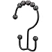 Amazon Basics Shower Curtain Hooks - Dual-Sided Hooks, Oil-Rubbed Bronze