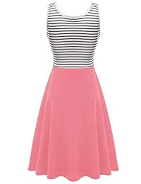 Herou Vestido de algodón sin mangas para mujer