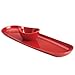 Rachael Ray Stoneware Baguette Tray with Dipping Cup, Red