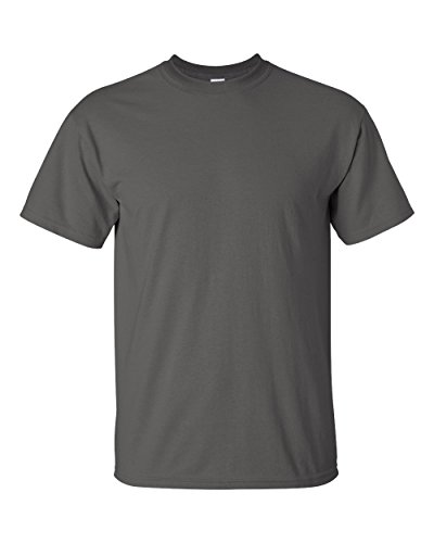 Gildan Ultra Cotton Tall T-Shirt 10-PK,Charcoal,Lt