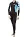 Tilos Women's 6oz Skin Suit (Blue Flower, Large)
