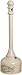 Eagle 1202BEI Galvanized Steel Poly Tube Cigarette Butt Receptacle, 2-1/2 gallon Capacity, 35" Height, 11" Diameter, Beige primary