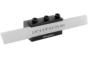 T-Parting Cut off Holder with Blade for Lathe Machine Tools ((Blade 1/8"x 3/4" x 6"(12mm Shank)))