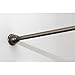 iDesign Cameo Metal Tension Rod, Adjustable Customizable Curtain Rod for Bathtub, Shower Stall, Closet, Doorway, 26-42 Inches, Bronze