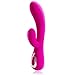 AKStore Adult Product Double Vibrating Female Sex Toy USB Charging Silicone 30-Frequency Vibrating Massage Stimulation G-Spot and Clitoris Vibrator for Women,Pink