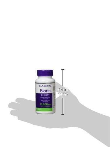 Natrol-Biotin-Beauty-Tablets-Promotes-Healthy-Hair-Skin-and-Nails-Helps-Support-Energy-Metabolism-Helps-Convert-Food-Into-Energy-Maximum-Strength-10000mcg-100-Count-Pack-of-1