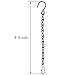 8 Pack 9.5 Inches Hanging Chains for Bird Feeders, Billboards, Chalkboards, Planters and Decorative Ornaments (Black)