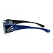 JuicyOrange Womens Polarized Fit Over Glasses Sunglasses Rhinestone Rectangular Frame Blue