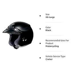 Shoei Unisex Adult RJ Platinum-R Black Open Face