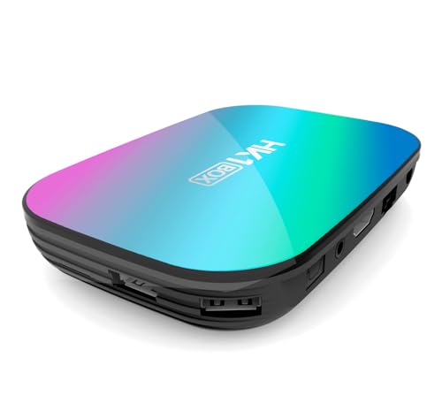 Android 9.0 HK1 Box 4GB RAM 64GB ROM, Dual-WiFi 2.4GHz/5GHz BT Amlogic S905X3 Quad Core 64 Bits 3D/8K Full HD/H.265/USB3.0