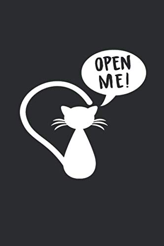 Open Me: Cute Kitty Notebook (6" X 9") Journal, 110 Wide Ruled Pages for School, Journaling, or Personal Use