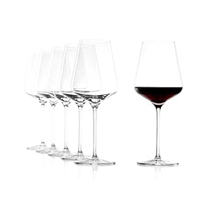 Stölzle Lausitz Copas de Bordeaux Quatrophil Set de 6, 645 ml – Elegantes Copas de Vino Tinto Ideales para Bordeaux – Aptas para Lavavajillas y Resistentes a Golpes