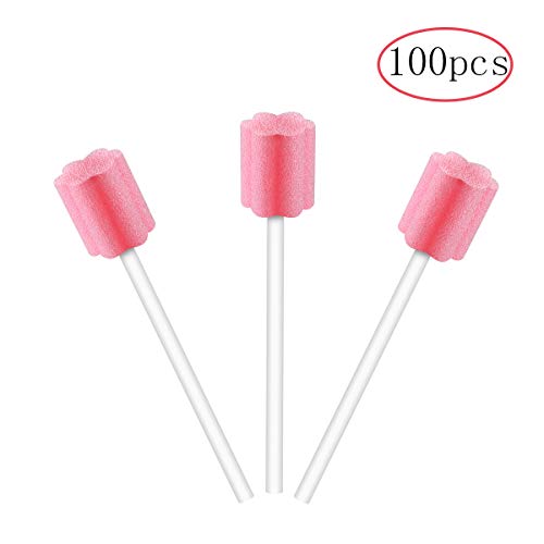 Wellgler's Oral Care Swabs Disposable- Pink 100 Counts - Thumbnail 7